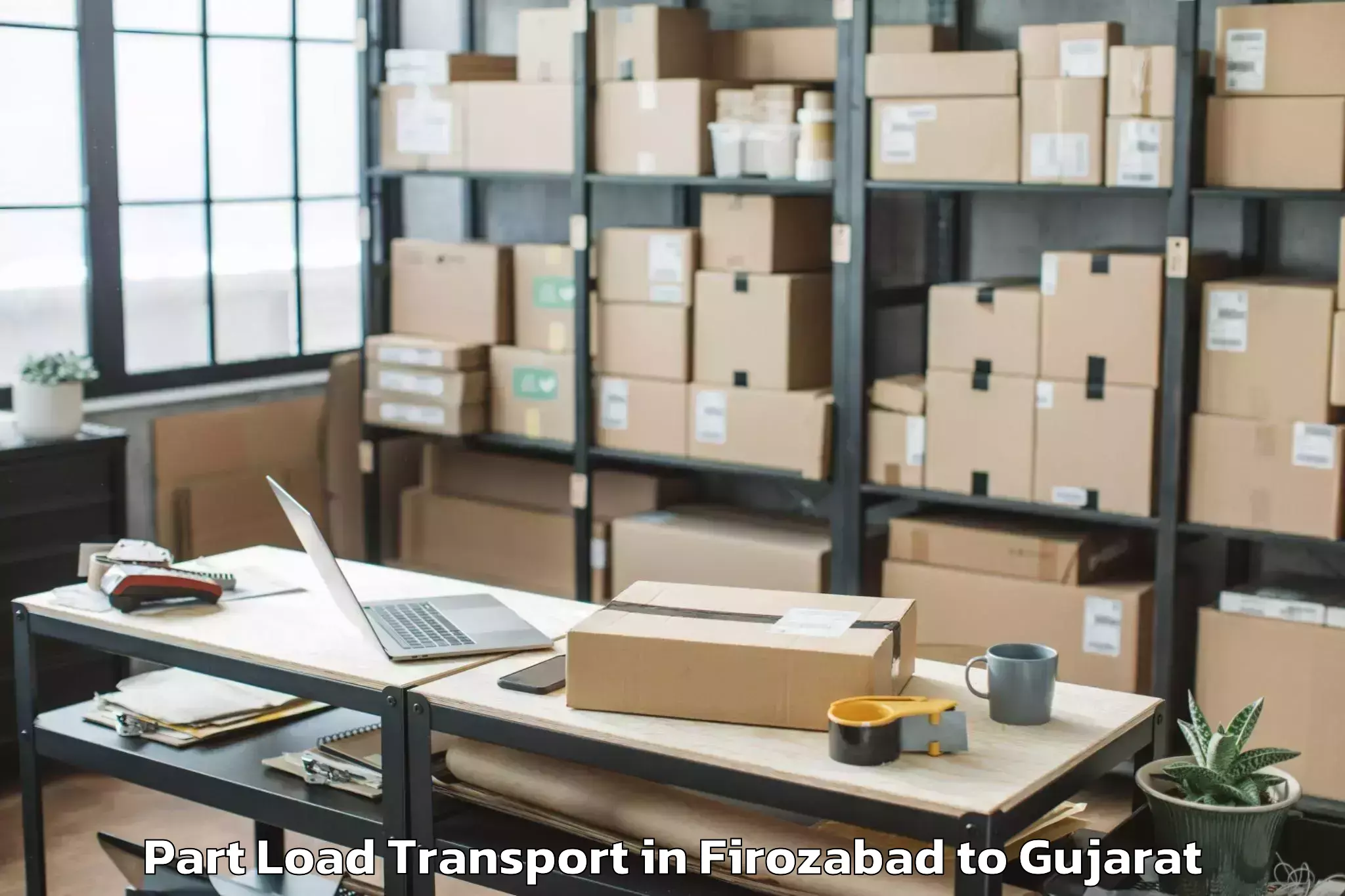 Firozabad to Amdabad Part Load Transport